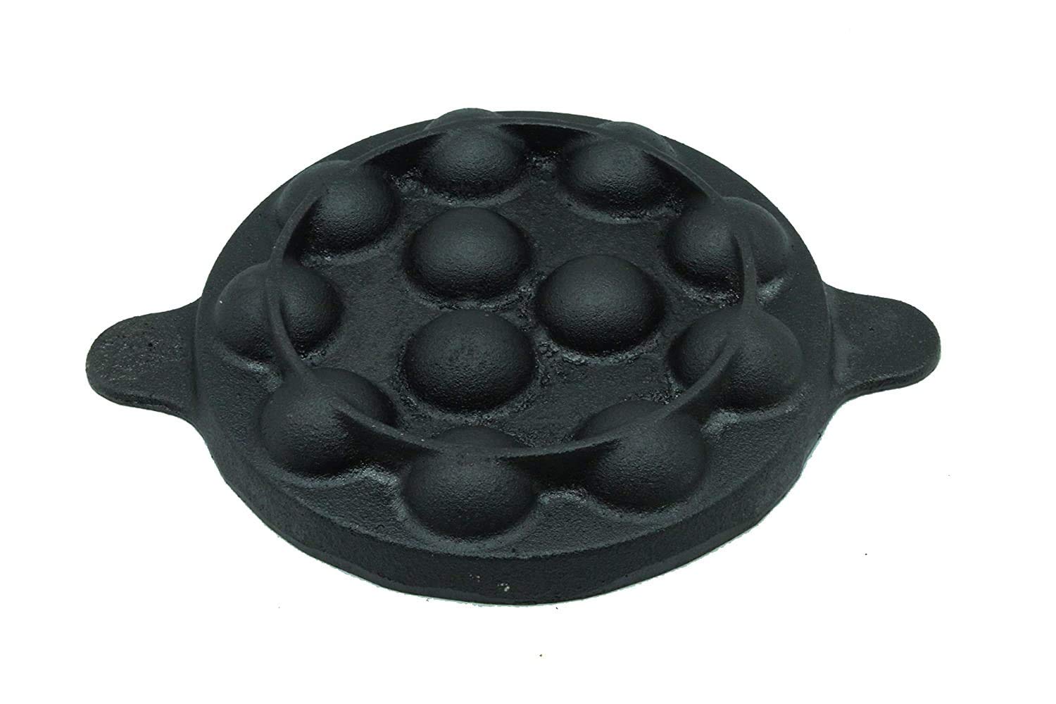 Cast Iron Paniyaram Pan, 12 Pit