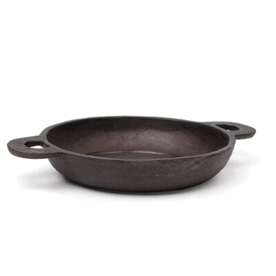 RudraEco Pre-Seasoned Cast Iron 9 Pits Square Paniyaram Pan (7 Inch)